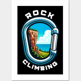 ROCK CLIMBING Posters and Art